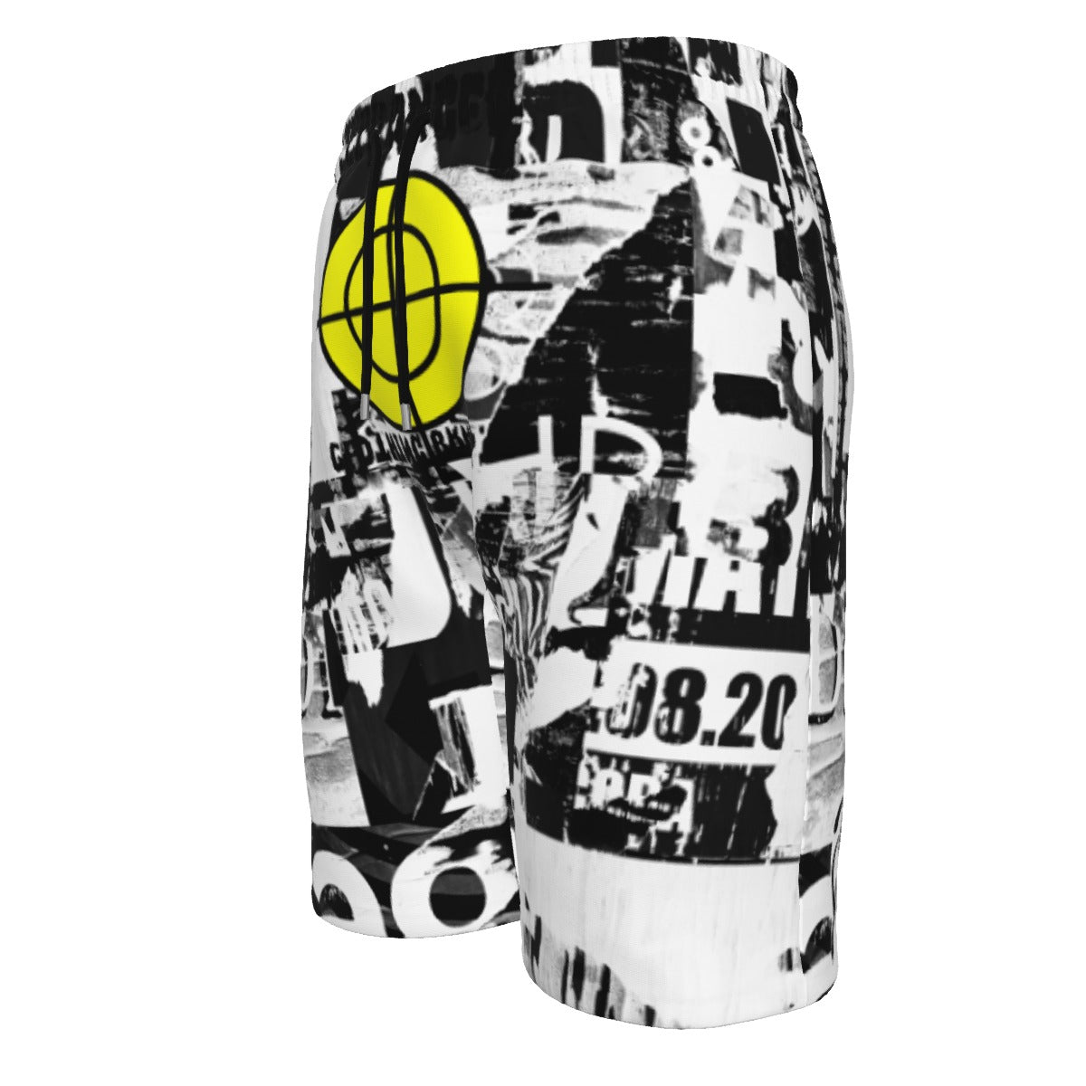 logo loaded Printed Men‘s Beach Shorts With Lining