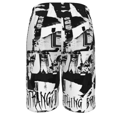 logo loaded Printed Men‘s Beach Shorts With Lining