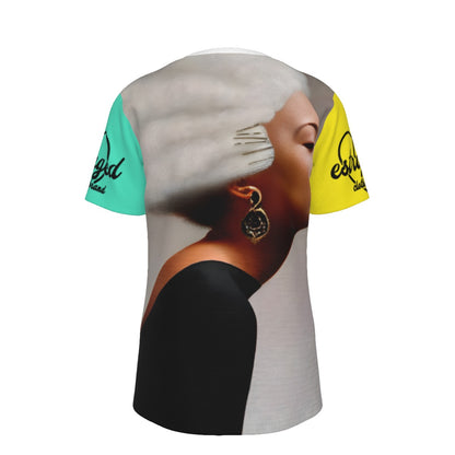 eazy breezy colorgurl printed short sleeved t- shirt